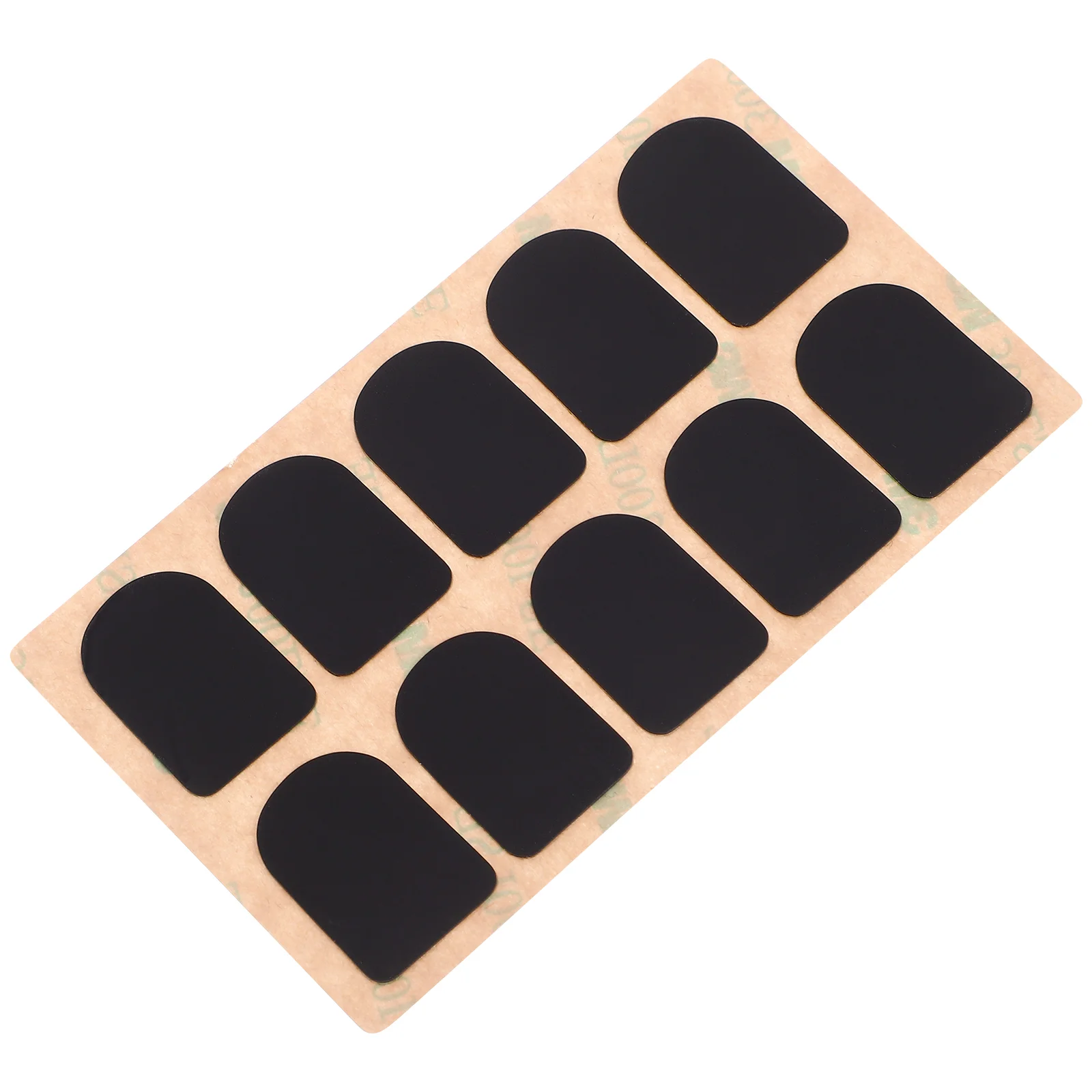 10 Pcs Mouthpiece Alto Sax Pads Patches Tenor Saxophone Adhesive Cushions Black