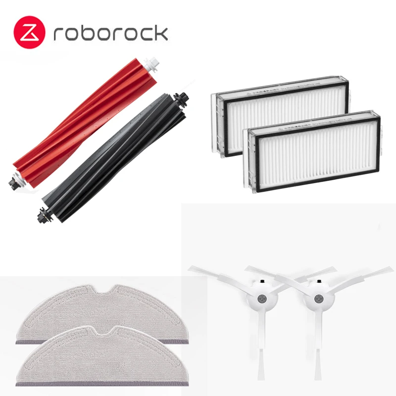 Original Main Brush Washable HEPA Filter Mop Side Brush for Roborock Q8 Max Q8 Max+ Robot Vacuum Cleaner Parts Accessories