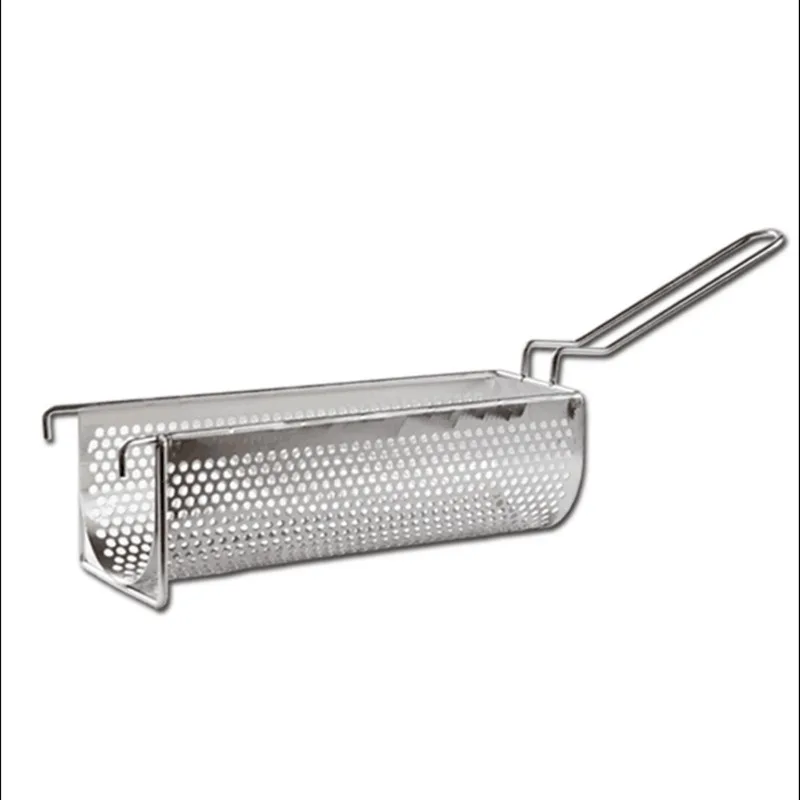 For Stainless Steel Extra Long French Fries French Fries Long Fried Basket Chicken Thigh Sieve Taiwan Large Fried Filter