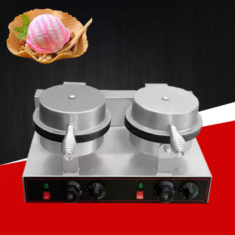 Commercial Double head Omelet Machine Small Crispy Omelet Machine Ice Cream Cone Ice Cream Skin Machine