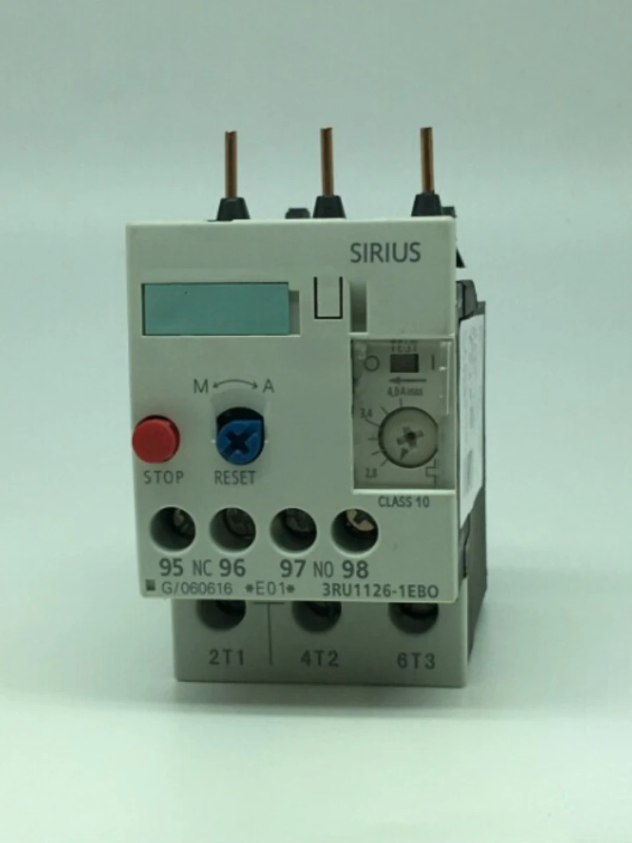 High Quality 3RU1126-1GB0 Thermal Overload Relay 4.5-6.3A Thermal Relay Complete Specifications 3RU1126-1GBO 3RU1126-1EB0