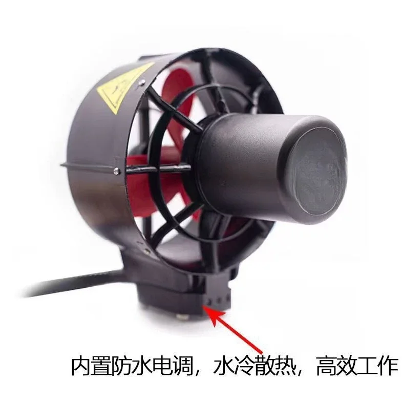Double-engine set, underwater brushless thruster, fishing boat, unmanned boat.