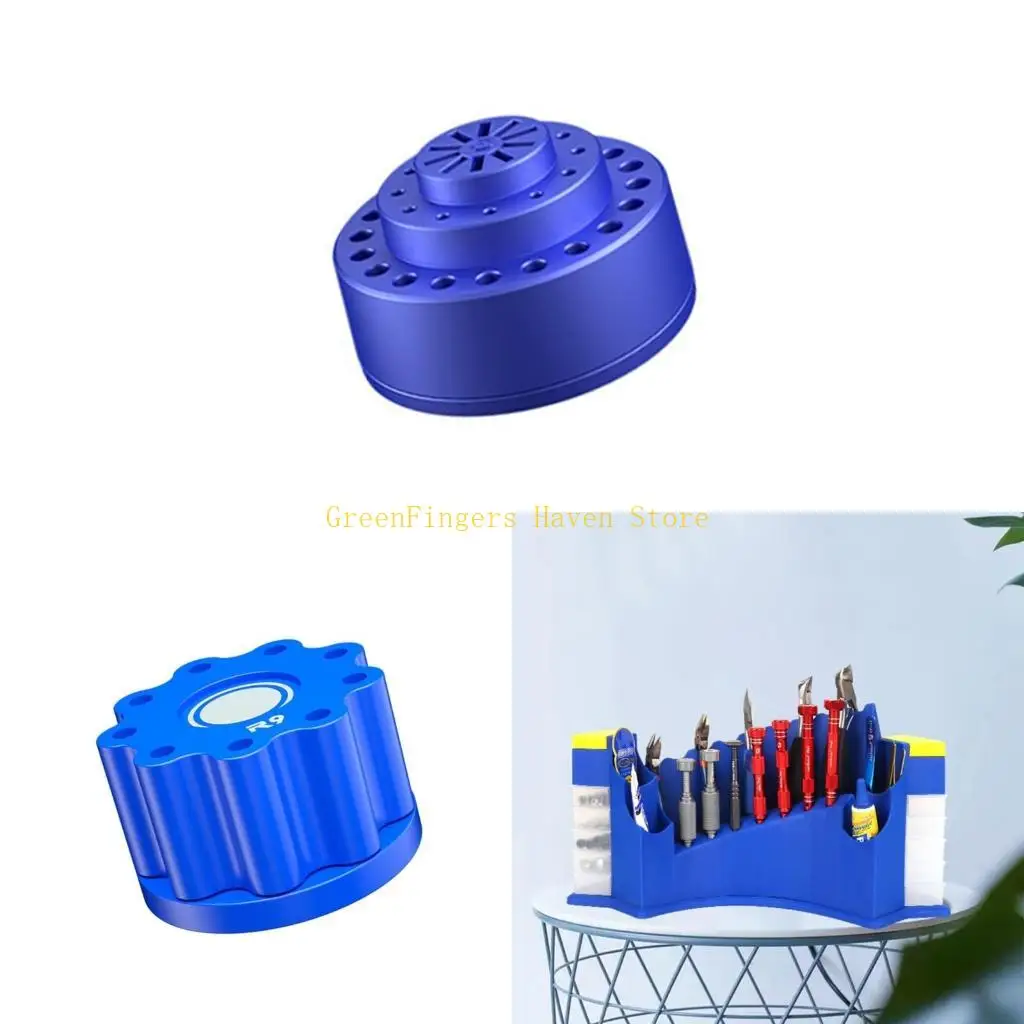 

F68D Multi Tiered Rotating Storage Box Screwdriver Tool Holder for DIY Enthusiasts
