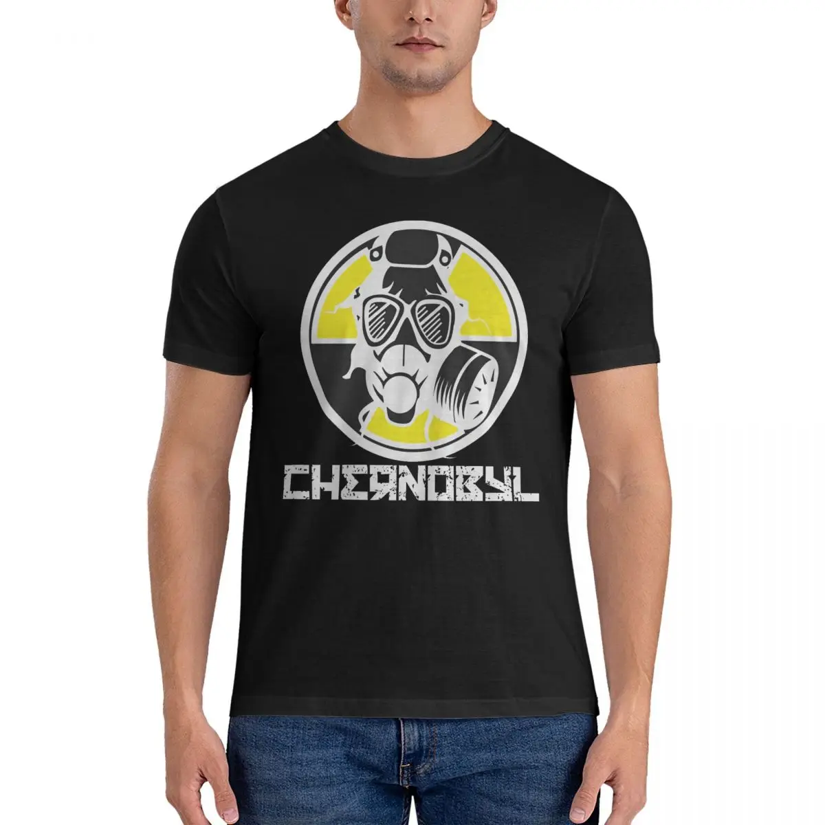 Men In Memory T Shirts Chernobyl Pure Cotton Clothing Funny Short Sleeve Crewneck Tee Shirt Original T-Shirt