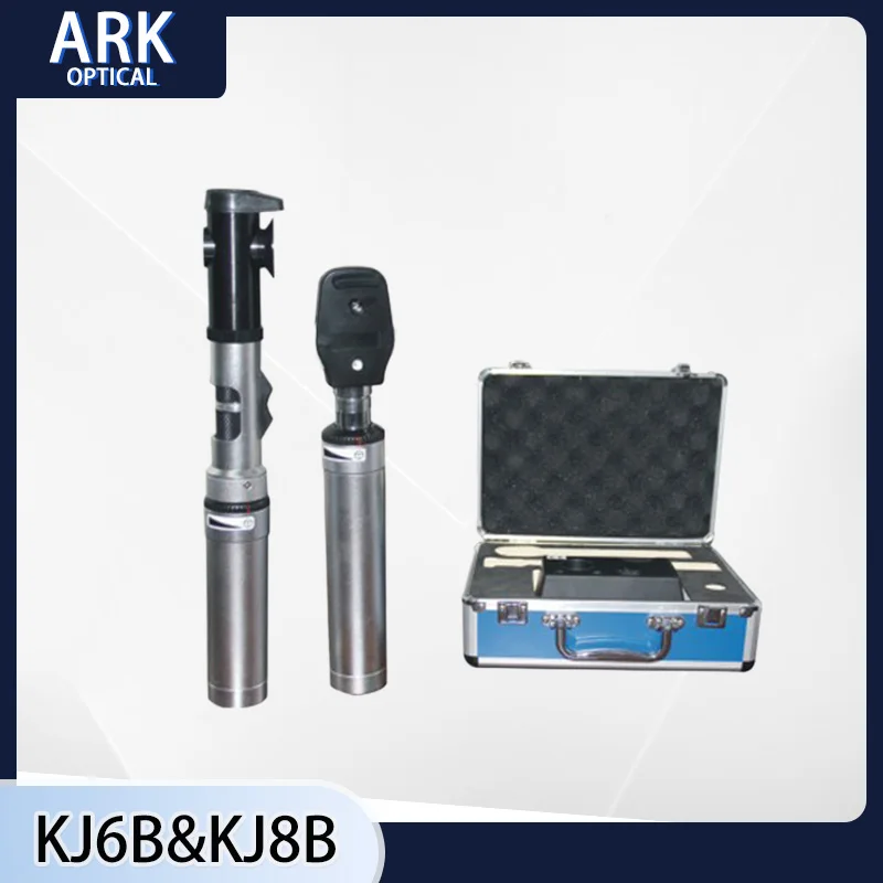 KJ8B+KJ6B Oftalmoscopio recargable combinado y retinoscopio de rayas