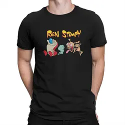 Movie Ren And Stimpy Not Good T Shirt Vintage Fashion Men's Polyester Tshirt O-Neck