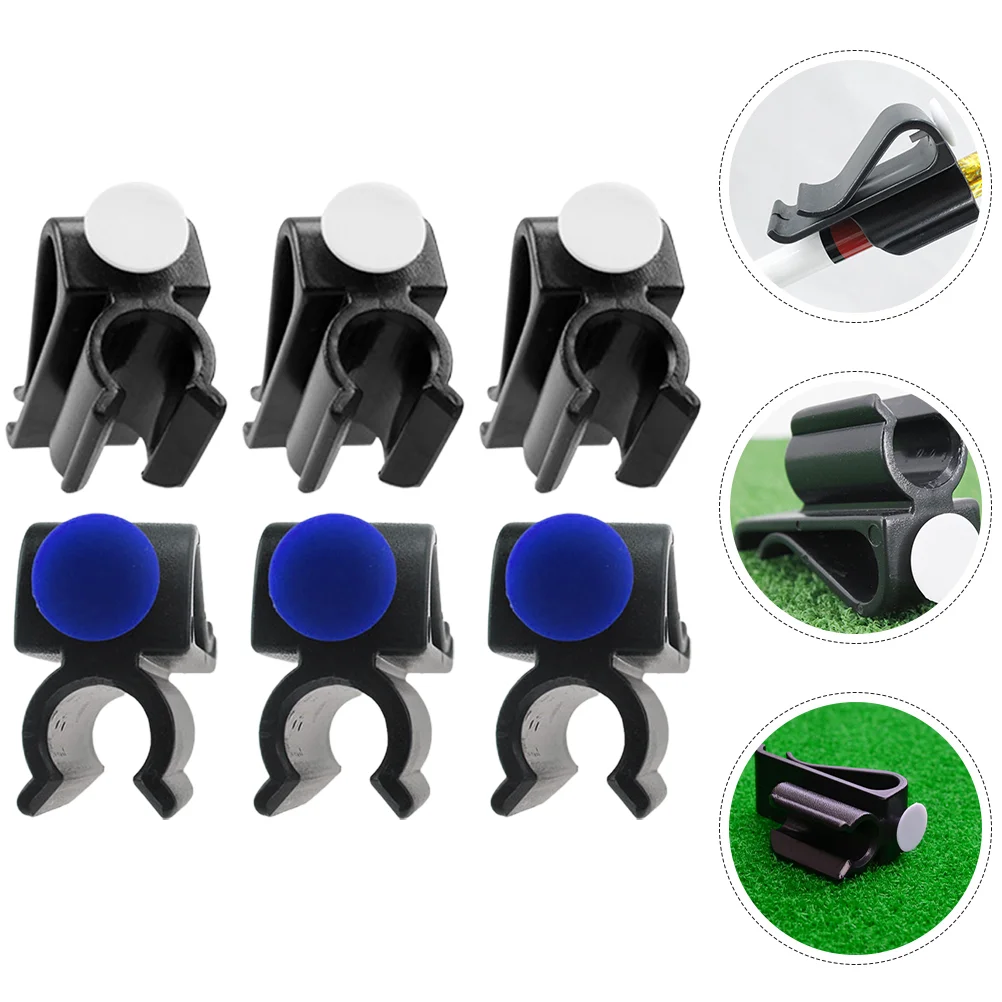 Estante para palos de golf, Clip para Putter, accesorios organizadores, suministro de soportes de Material Abs, 6 uds.