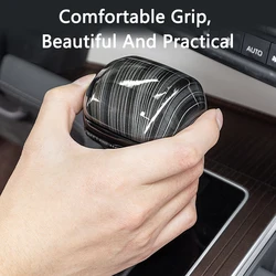 QHCP Car Gear Shift Knob Cover ABS Gear Knob Gear Lever Decorative Trim For Toyota Sienna Granvia 2021-2023 Interior Accessories
