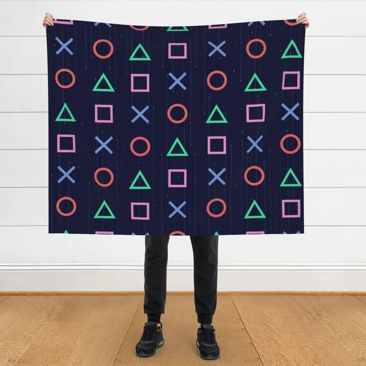 

Play Glitch Vaporwave Throw Blanket Blankets Sofas Of Decoration for sofa christmas decoration valentine gift ideas Blankets