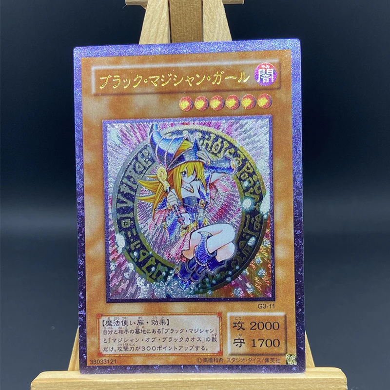 Yu-Gi-Oh! Anime Characters Black Magician Girl DIY Homemade Game Toys Collection Card Loli Beauty Christmas Birthday Gift