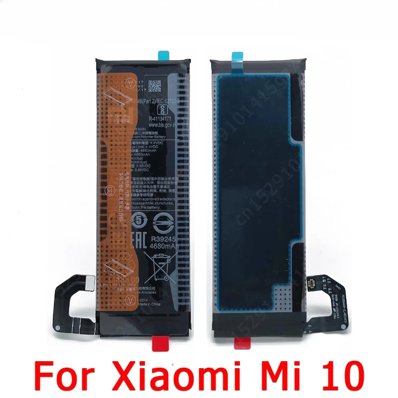 

100% For Xiaomi Mi 10 Mi10 Battery BM4N 4680mAh Li-lon Cellphone Built-in Batteria Replacement Spare Parts