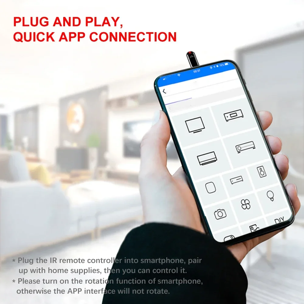 Smartphone Remote Control TypeC USB for iPhone IR Blasters Adapter Universal IR Infrared Smart Remote For TV Air Conditioner Fan