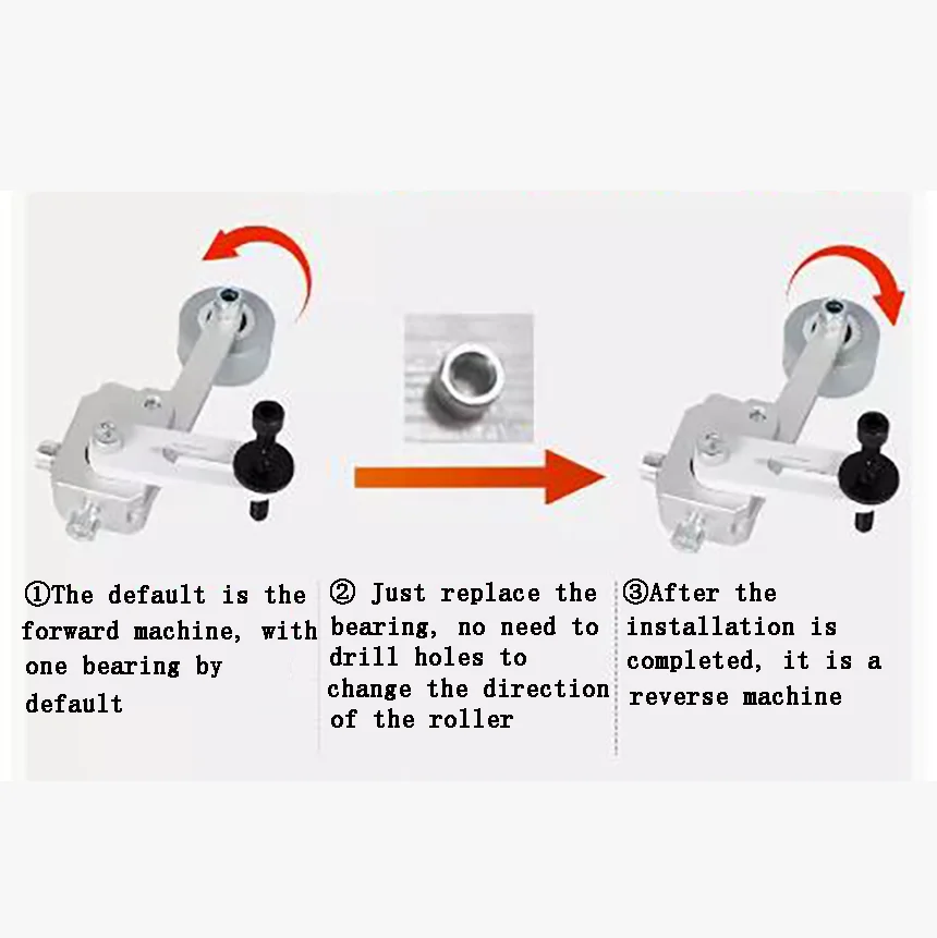 Anti-rewinding Device For Edge Banding Machine Without Punching And Anti-Missing Tape Back With Auxiliary Adjustment Pressure Wh