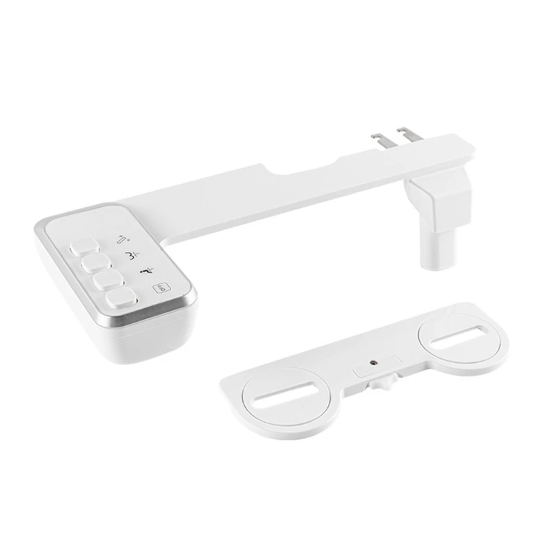 E1PC Bidet Attachment Adjustable Water Pressure Toilet Attachment Folding Nozzle