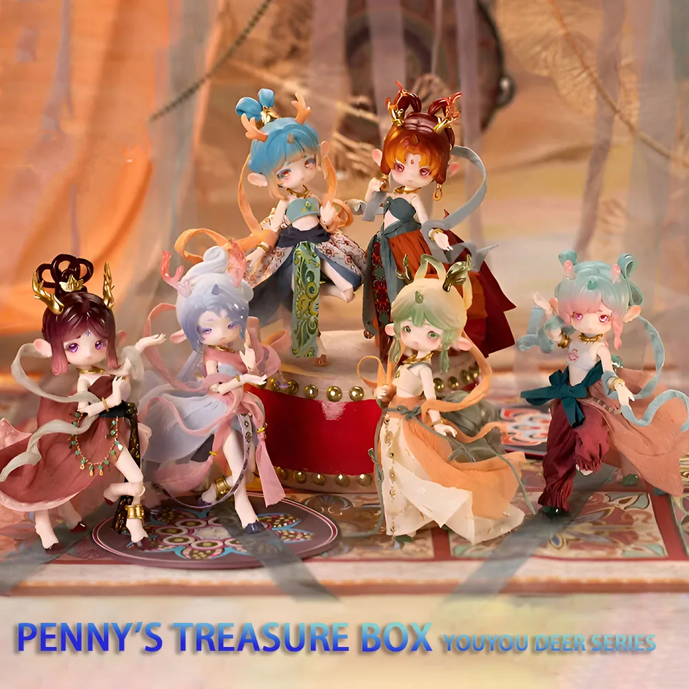 

Pre-Sale Penny's Treasure Box Eucalyptus Coating Youyou Luming Dunhuang Series BJD Anime Figure Kawaii Removbale Joint Doll Toys