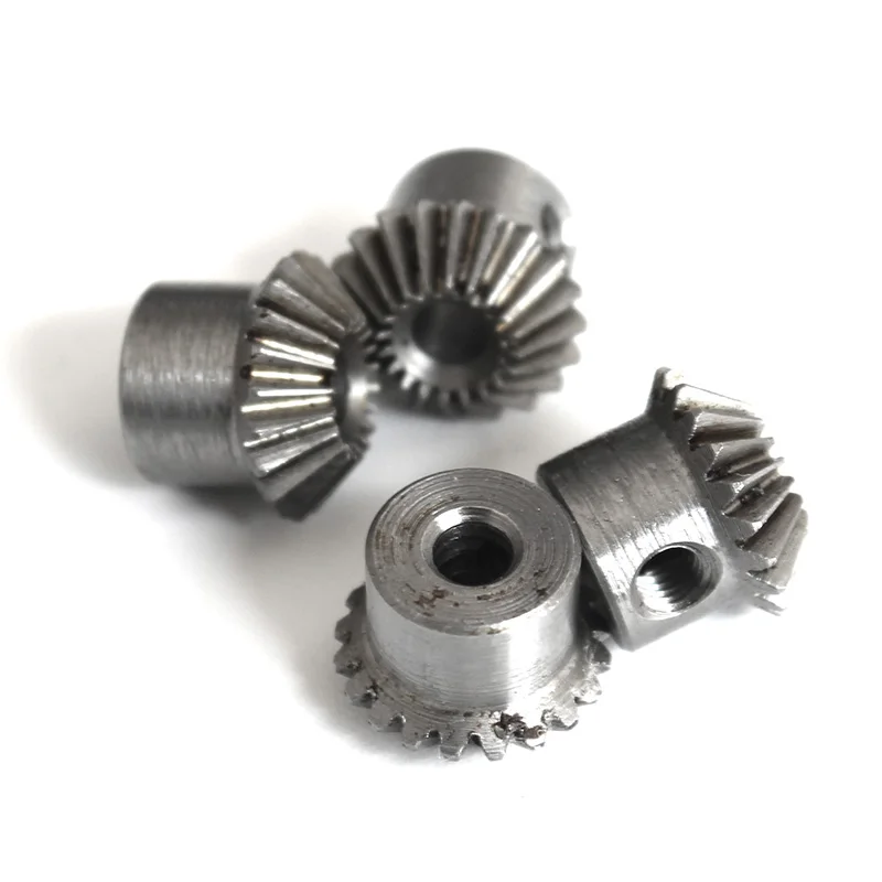 Engrenagem cônica de módulo 0.5, 13/18/25 dentes, 3/4/5mm de furo, 45 graus, caixa de engrenagens cônica de cobre ou aço em miniatura, engrenagem de direção de precisão