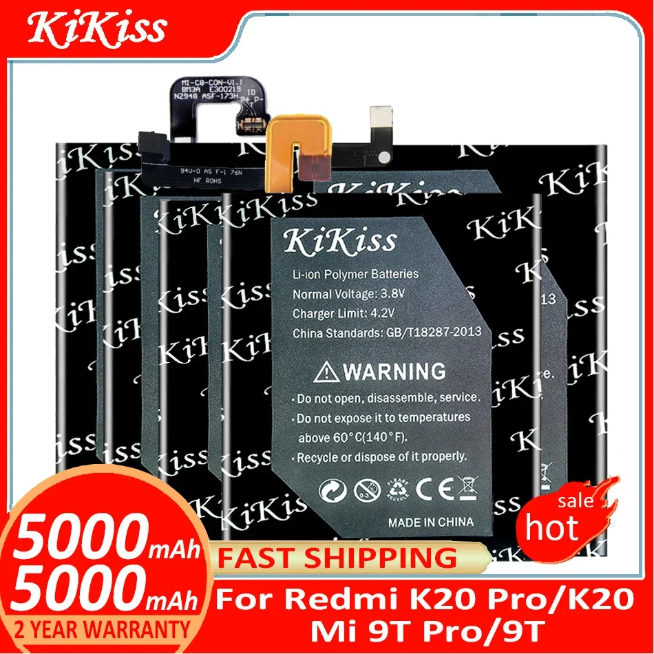 KiKiss Battery For Xiaomi Xiao mi Redmi K20 Pro/K20Pro/K20/Mi 9T Pro/9TPro/9T/mi9T Batterij + Track NO