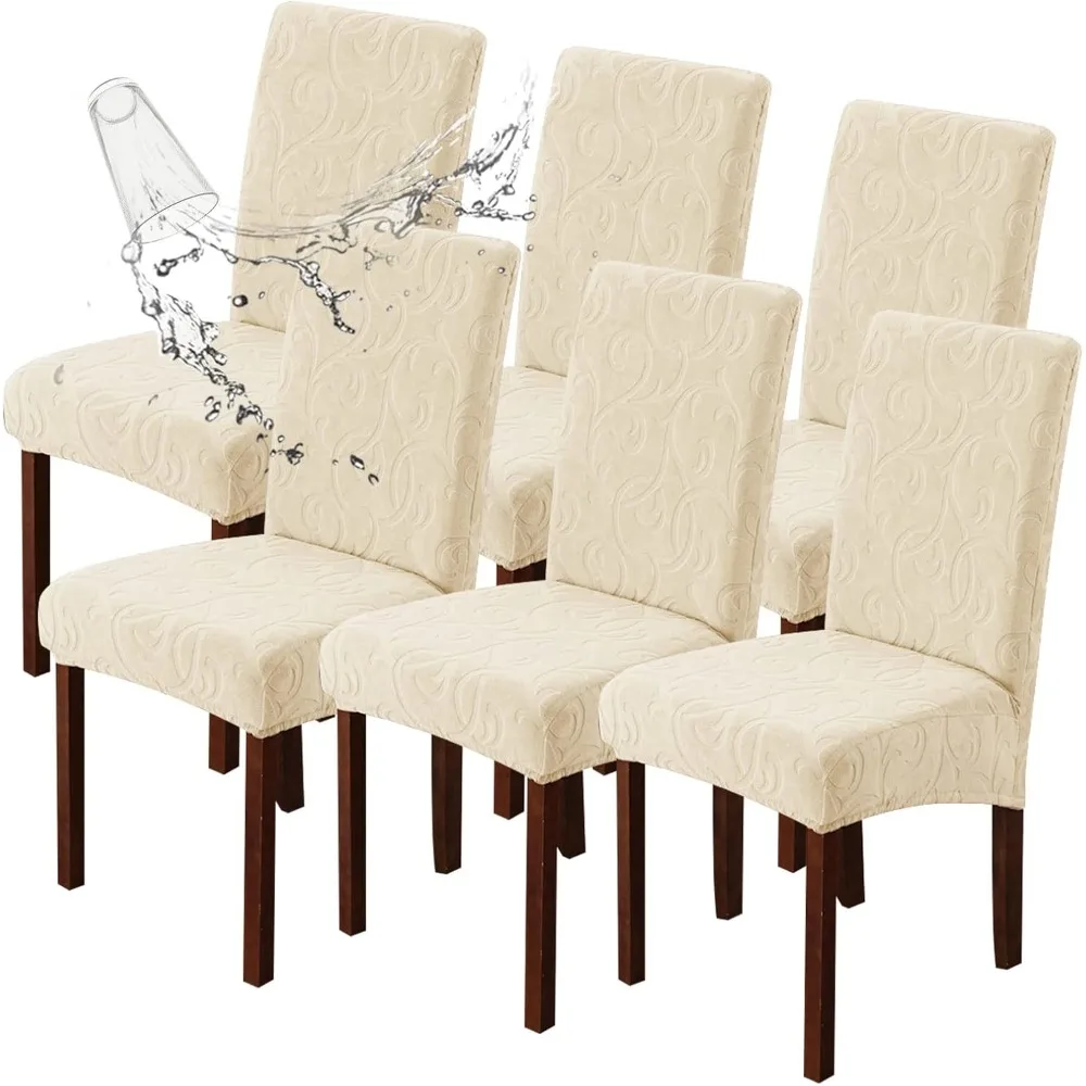 

Растягивающиеся водонепроницаемые чехлы на стулья для столовой и кухни, стиль Parsons, съемные защитные чехлы