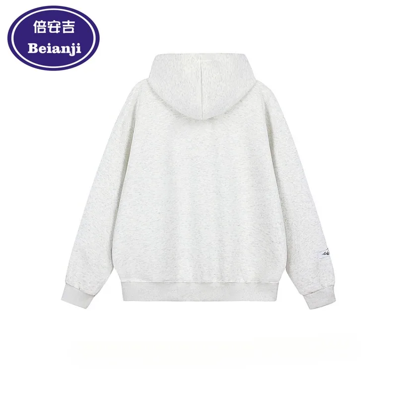 Beianji coat funny kitten fun print design men's retro vintage loose conventional autumn hoodie 2024