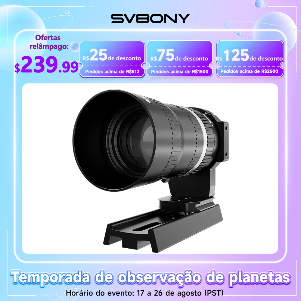 SVBONY SV535 Telescópio APO Refrator 105mm para Astrofotografia