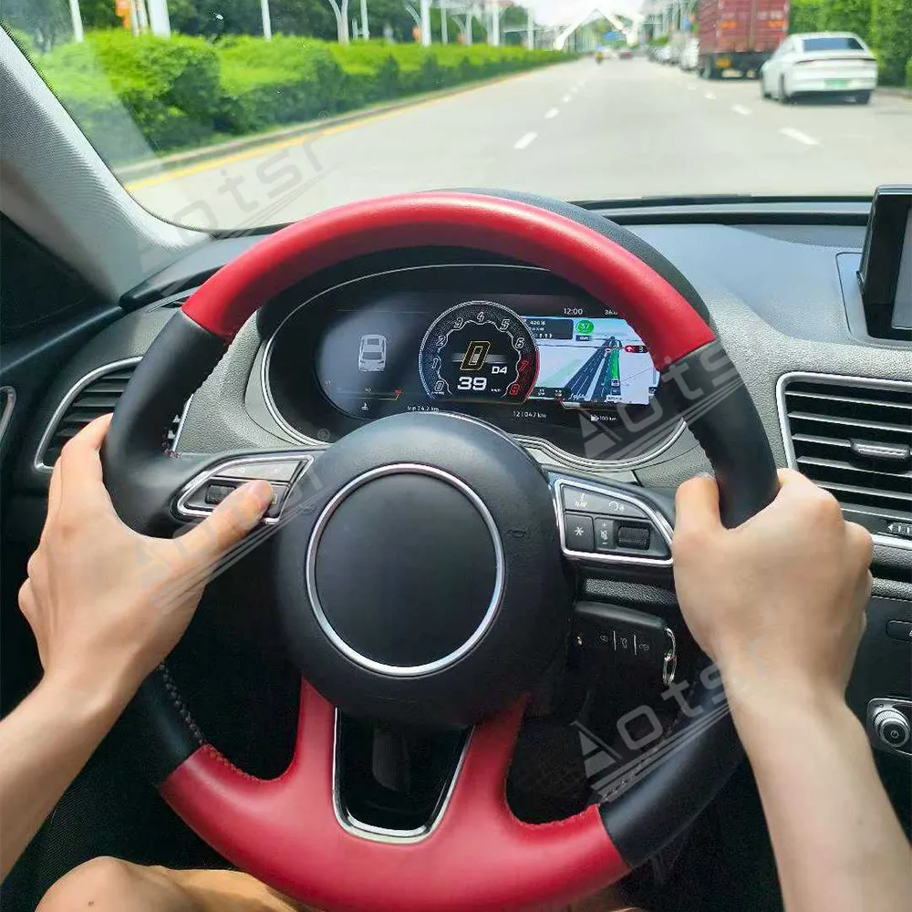 Popolare 12.3 ''Pannello Cruscotto Cluster Digitale Per Audi Q3 2012-2018 LCD Strumento Virtuale Cluster Tachimetro Cockpit