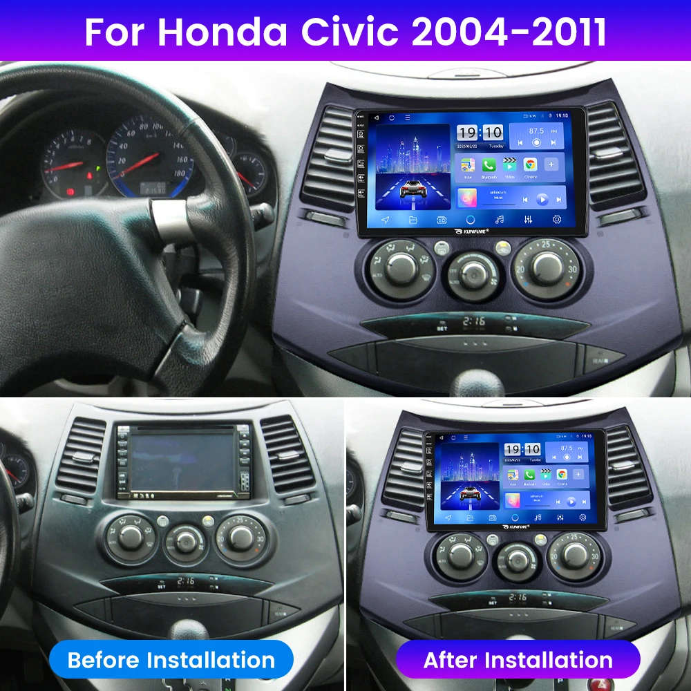 2Din Android Car Radio For Mitsubish Grandis 2006-2021 Video Player GPS Navigation Stereo Audio Head Unit Carplay 4G Wifi