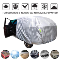 Universal SUV/Sedan Full Car Covers Outdoor Waterproof Sun Rain Snow Protection UV Car Umbrella Silver S-YXL Auto Case Cover