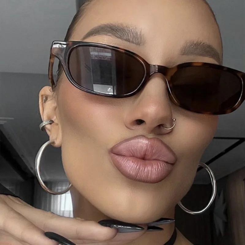Sexy Cat-Eye-Sonnenbrille für Damen, modische schwarze braune Brille, Damen-Sonnenbrille, Trends, Sommer, einzigartig