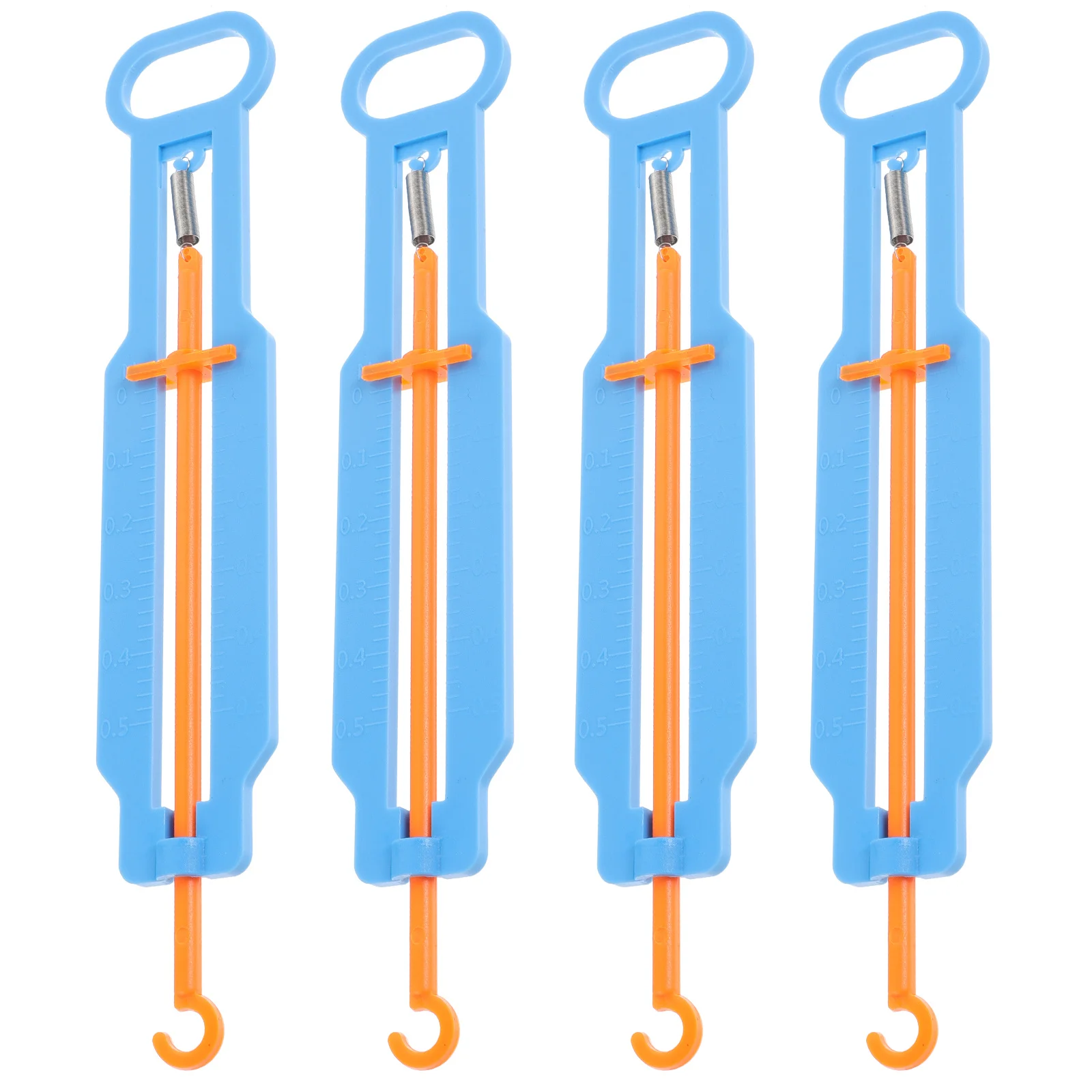 4 juegos de báscula de resorte de plástico DIY educativa, báscula de equilibrio de resorte para niños, experimentos científicos, suministros de enseñanza de aprendizaje