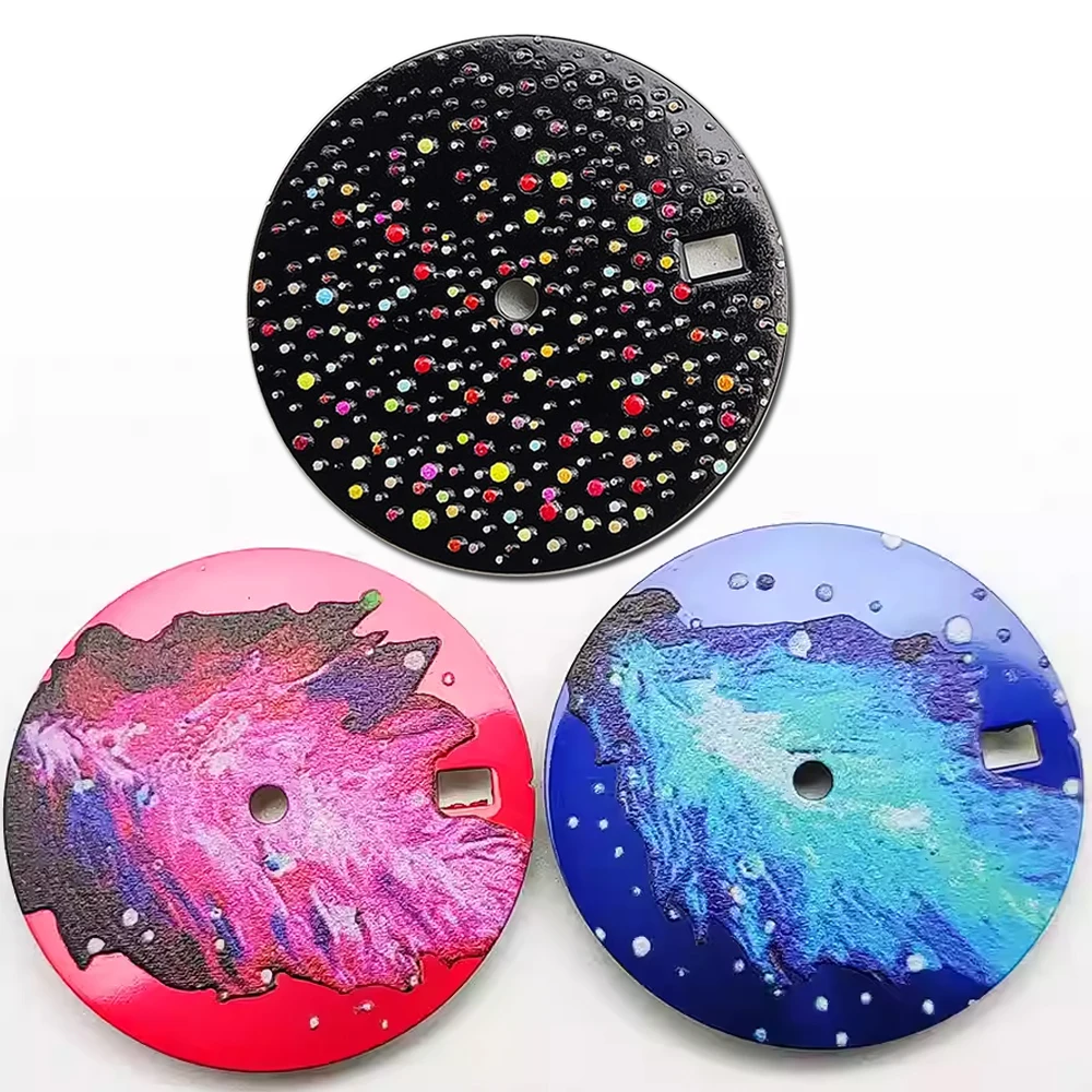 

NH35 Dial 28.5mm, No Luminous Watch Dial Modified Watch Accessories for NH35/NH36/4R Movement Single Calendar Watch Face