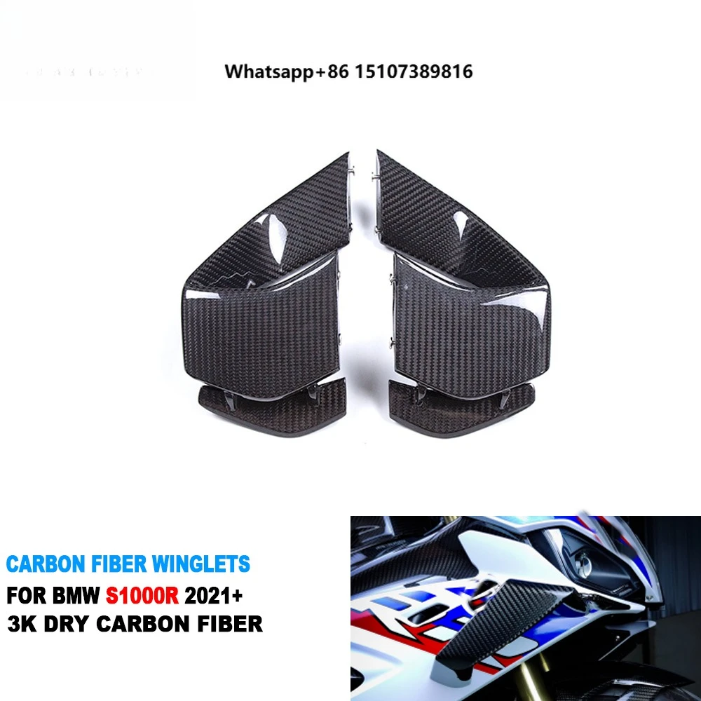 

Carbon 100% Real 3K Dry Carbon Fiber Twill Forged Motorcycle Winglets for S1000R 2021-2024