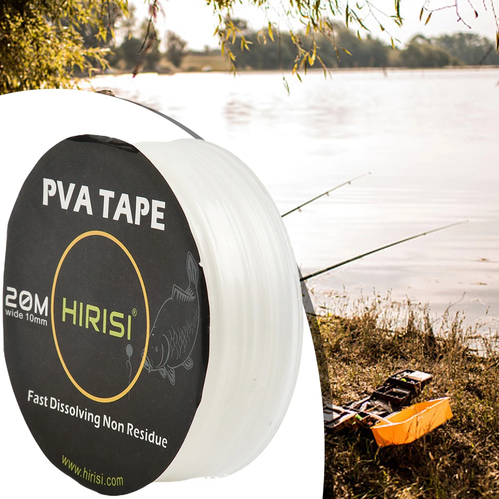 Dissolving Tape PVA Bait String PVA Tape Hydrosol Terminal Tackle 10mm/0.39inch Fast Water Dissolving High Quality