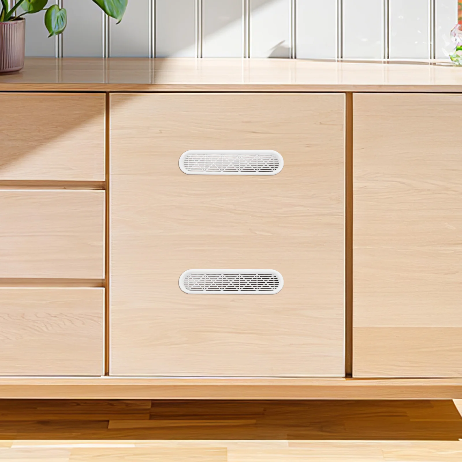 

4Pcs Plastic Wardrobe Air Vent Covers Modern Simple Style Ventilation Panel for Cabinet Shoe Air Flow Protection