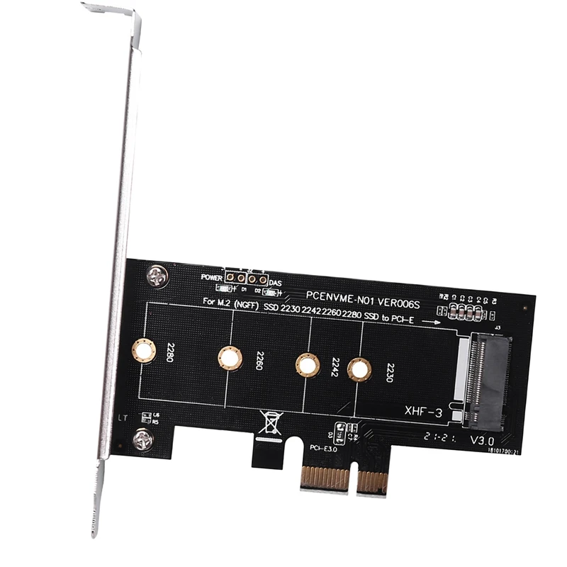 4x Add-On-Karten PCIE zu m2 Adapter PCI Express 3,0x1 zu NVME SSD m2 PCIE Raiser Adapter Unterstützung m.2 SSD