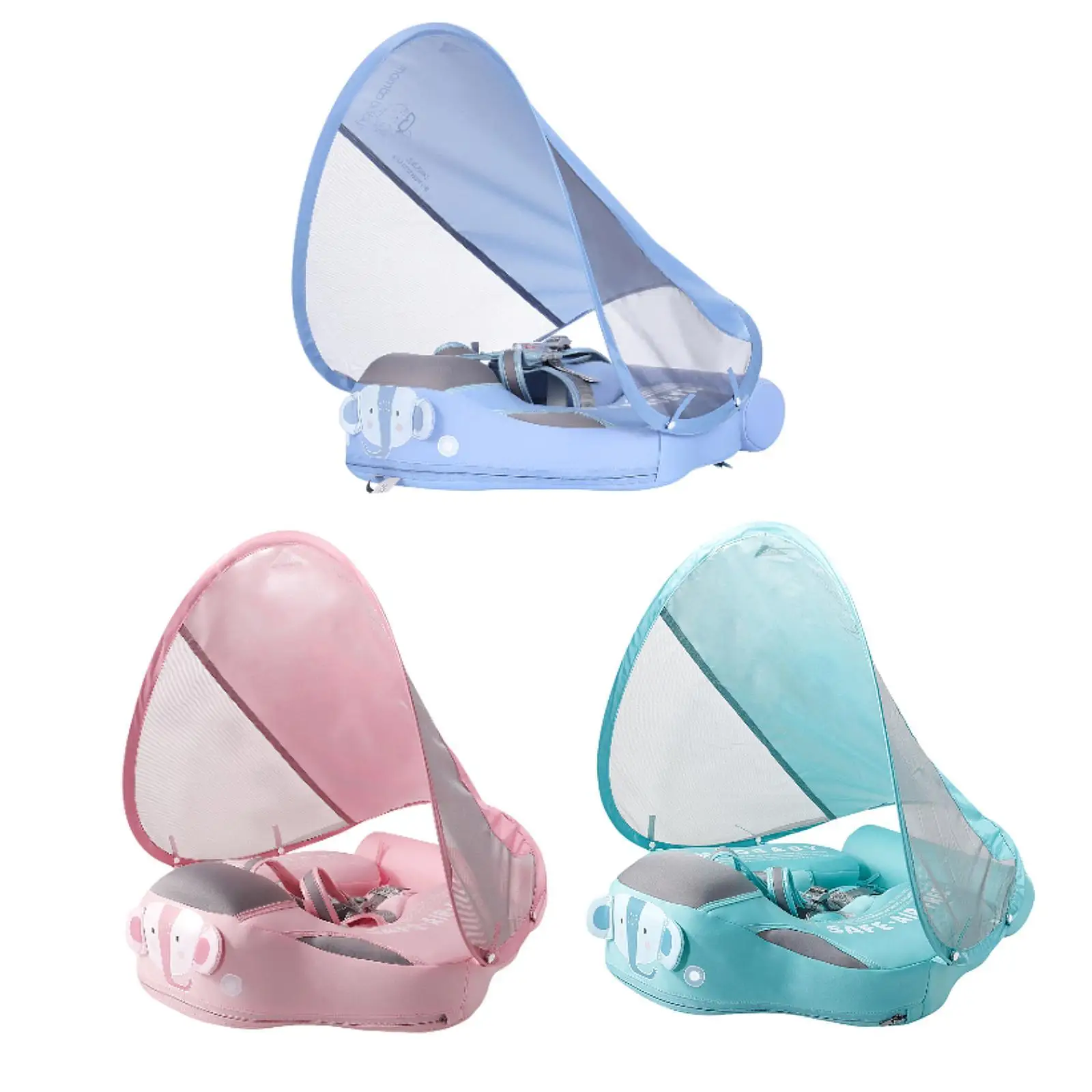 Baby Schwimmring Aufblasbarer Schwimmring mit Sonnenschirm Kinder Schwimmring Säuglingspool Float Sommer Pool Strand Wasserspielzeug