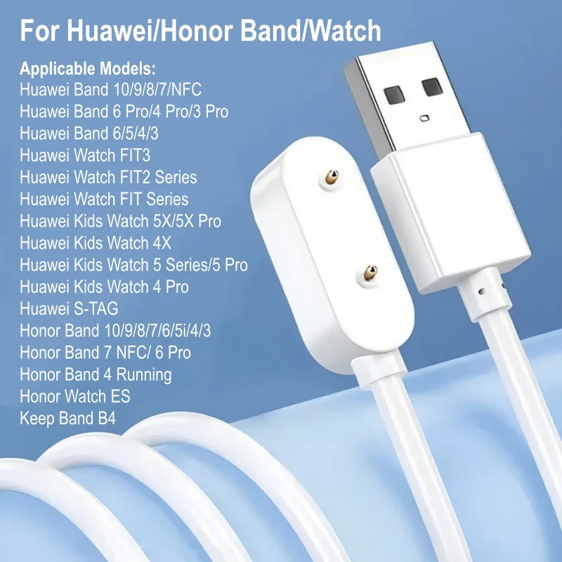 

Charger For Huawei Band 10 9 8 7 6 Pro 3 4 5 Watch Fit3 Fit2 Fit Mini New Kids Watch 5X Pro 4X 4Pro Honor Band 9 ES 5i 4running