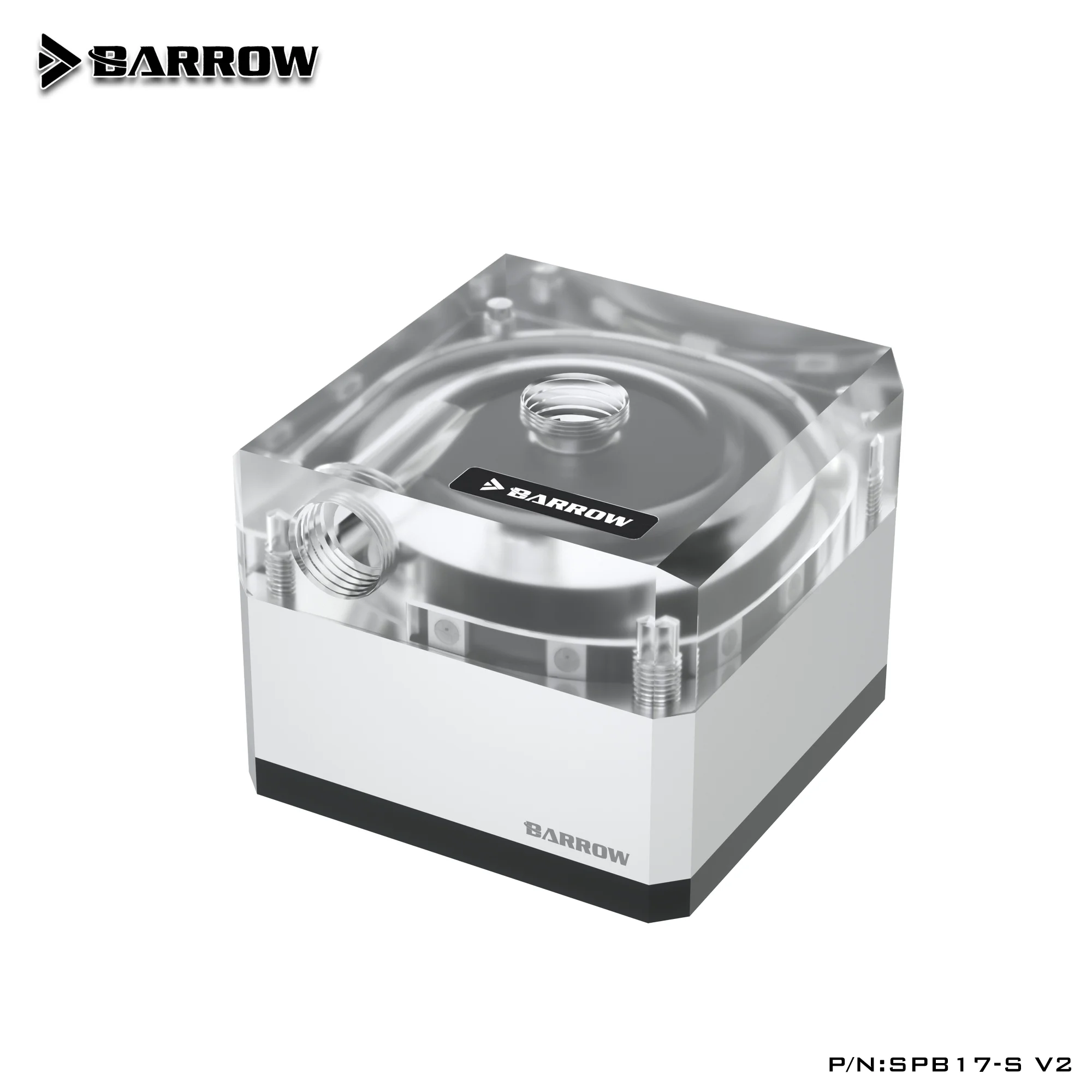 Barrow DDC 17W PWM PCWater Cooler Bomba DV12 Elevador de flujo máximo 5,5 metros 960L/H G1/4 roscado para computadora SPB17-S V2