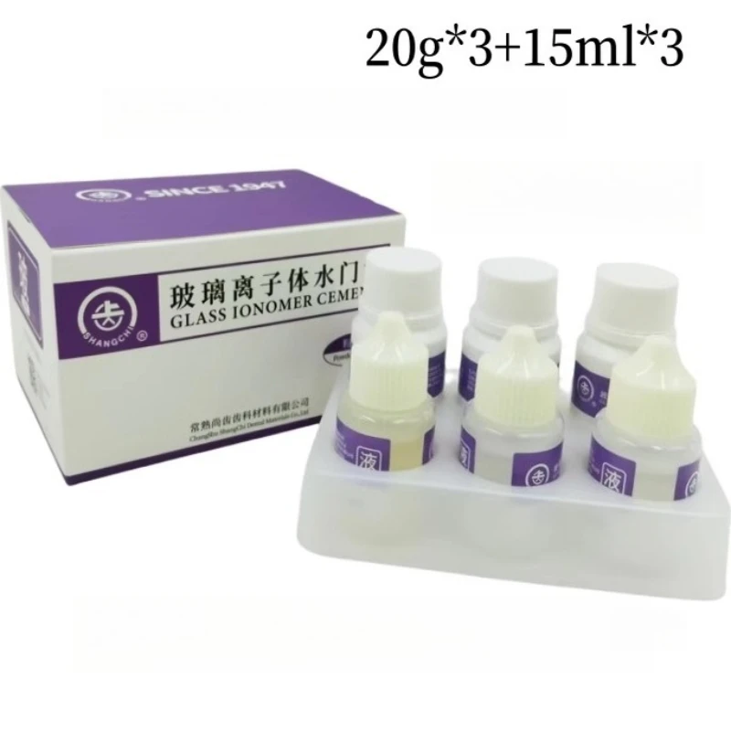 

Dental Upper Teeth Ordinary Glass Ionic Cement Adhesive Powder Polycarboxylate Zinc Powder Liquid Filling Material Dental Holes