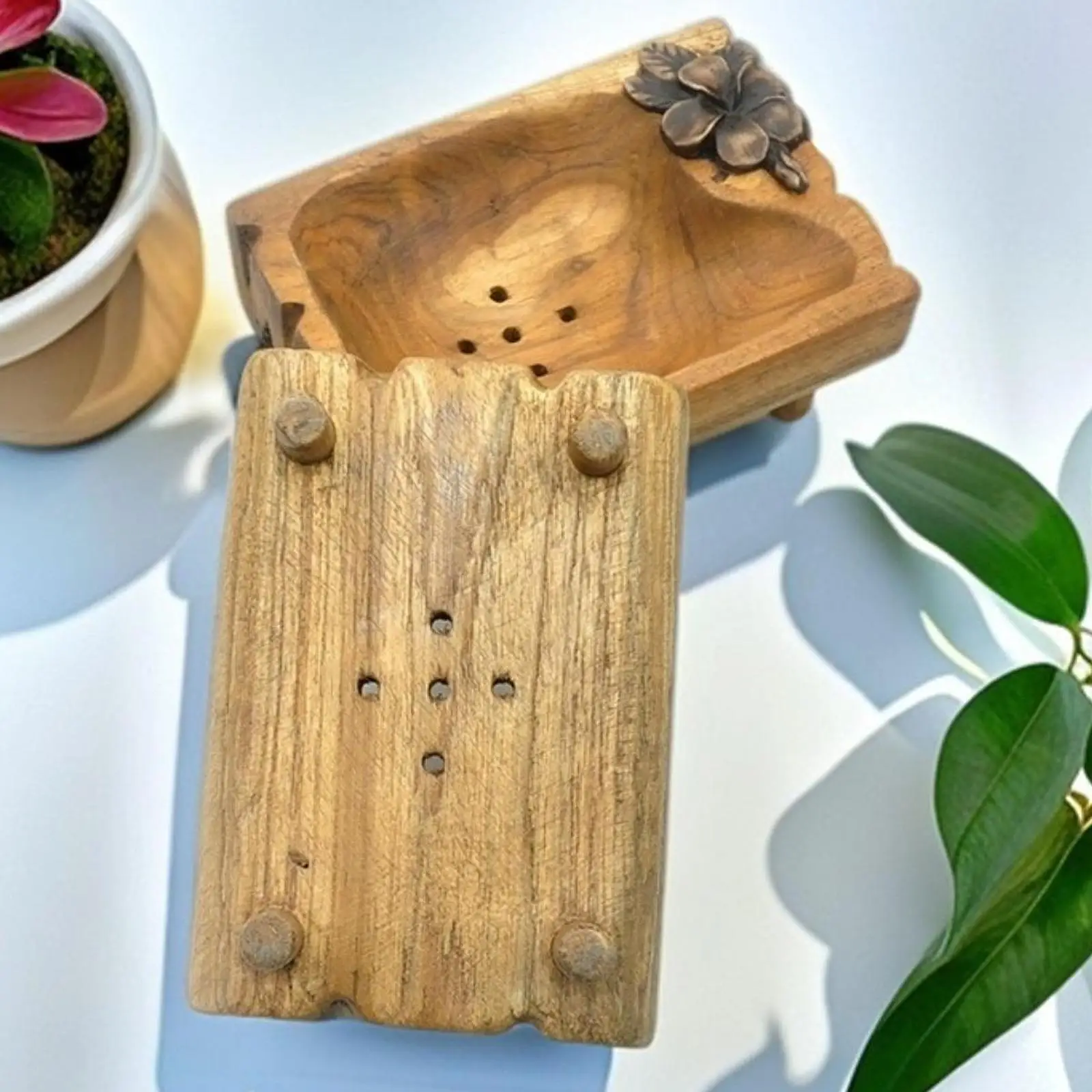 

Деревянная подставка для мыла в деревенском стиле на ножках, мыльница-лоток для кухонной раковины и ванной комнаты, органайзер для мыла