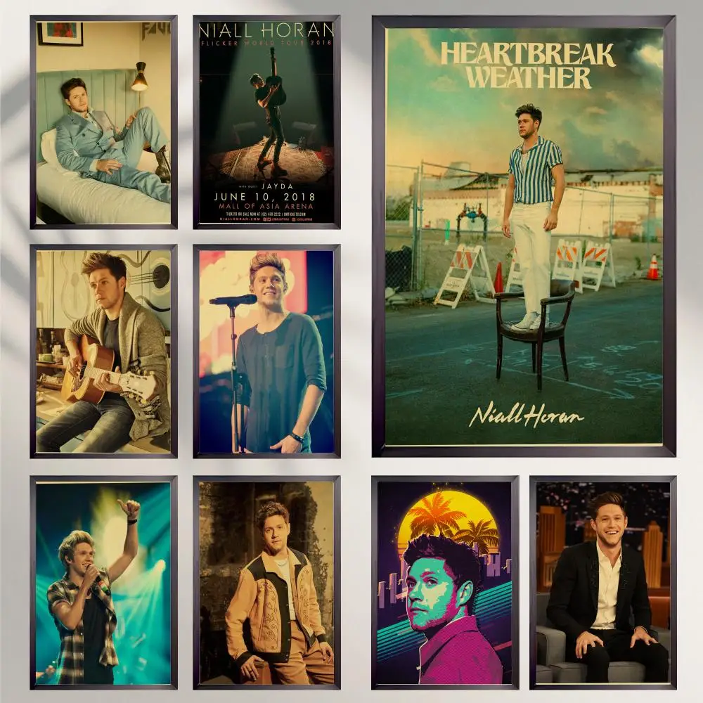 N-Niall H-Horan One Direction Poster HD Versatile Waterproof Wall Decor Self Adhesive Perfect for Any Room & Ideal Gift