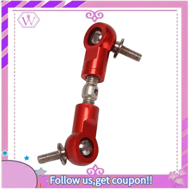 

Upgraded 3X CNC Pull Rod Steering Servo Arm Fit For 1/5 HPI ROFUN ROVAN KM BAJA 5B 5T 5SC Losi 5Ive T Rc Car Parts-Orange Red