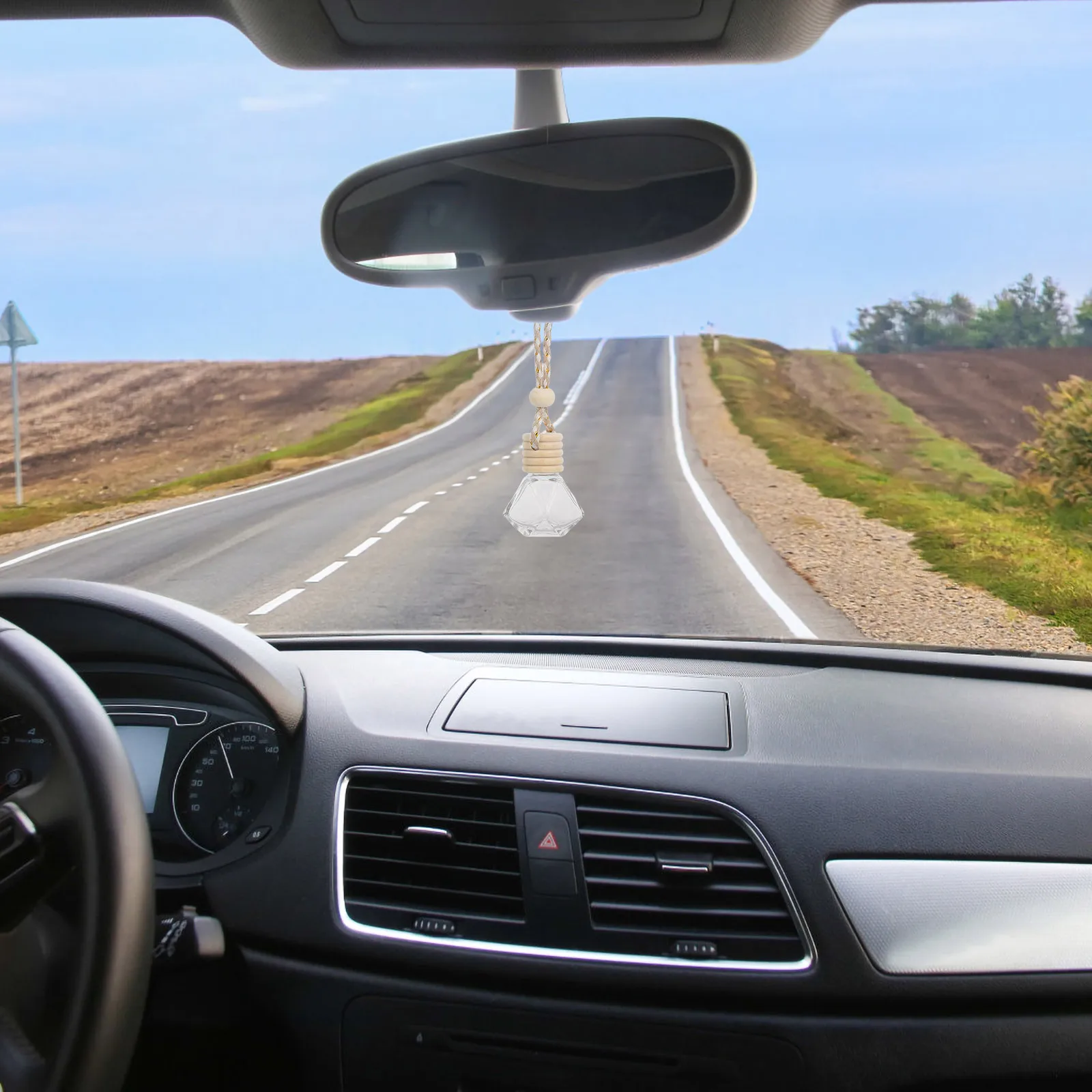 

10pcs Car Perfume Bottle Empty Hanging Diffuser For Auto Interior Aromatherapy Decor Car Essential Oil Bottle Hanging Ornament