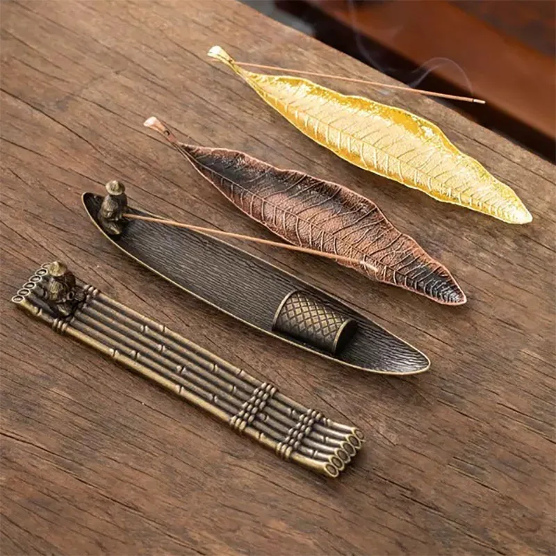 Porta Incienso Creativo con Forma de Barco de Pesca, Quemador de Incienso, Varillas de Incienso de Sándalo, Quemadores, Adorno de Aromaterapia, Decoración para Salón de Té