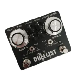 Lilt rei tom duellist duplo canal sobrecarga distorção pedal guitarra manual true bypass