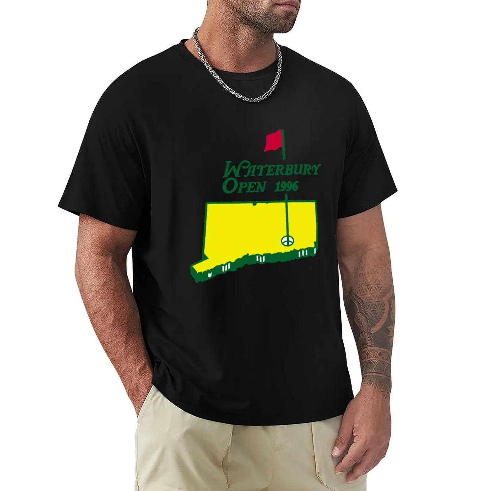 

Happy Gilmore - Waterbury Open In Masters Style T-Shirt plain boys animal print cute tops graphic shirts men