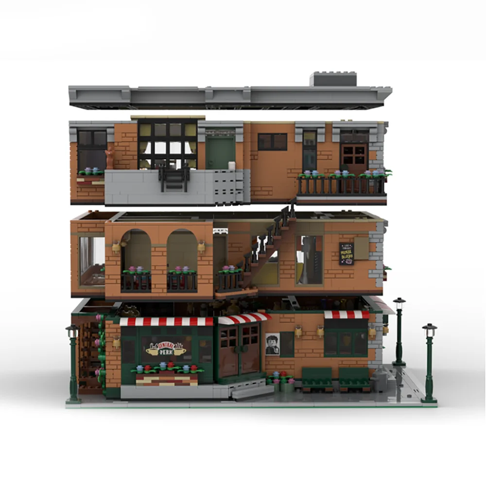 4651PCS MOC-79570 Building Model for Central Park Friends Apartment Building