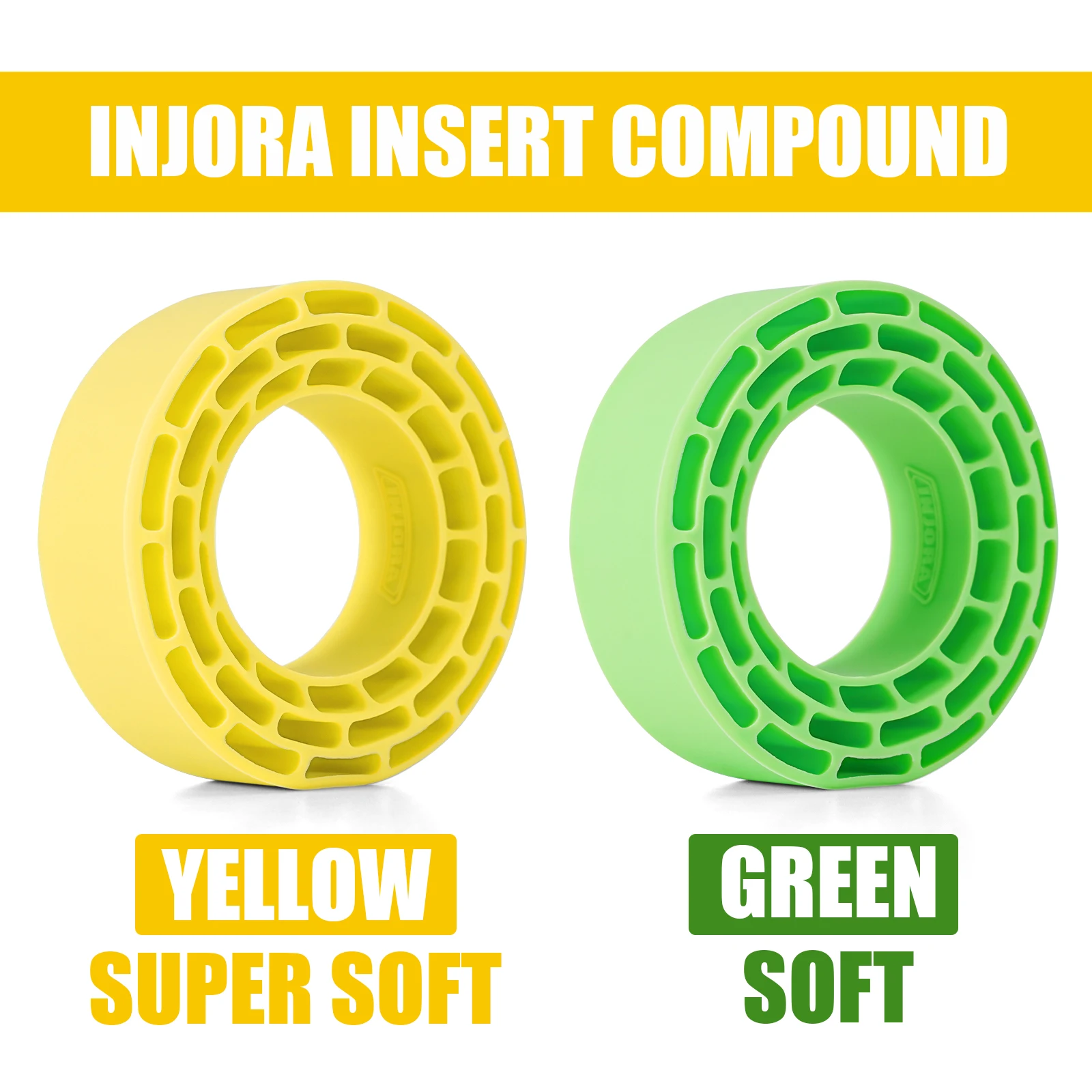 INJORA-insertos de goma de silicona para neumáticos, 4 piezas, 68-72mm, 1,3\