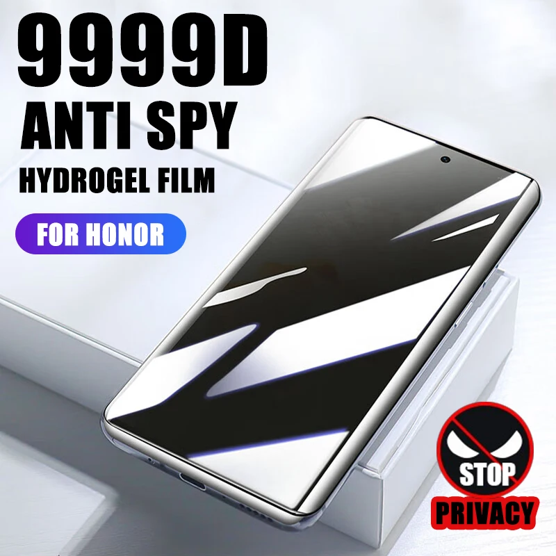 

9999D Full Curved Anti Spy Hydrogel Film For Honor Magic 6 5 Lite X9b X9a Privacy Screen Protector For Honor X40 X50 Pro X50 GT