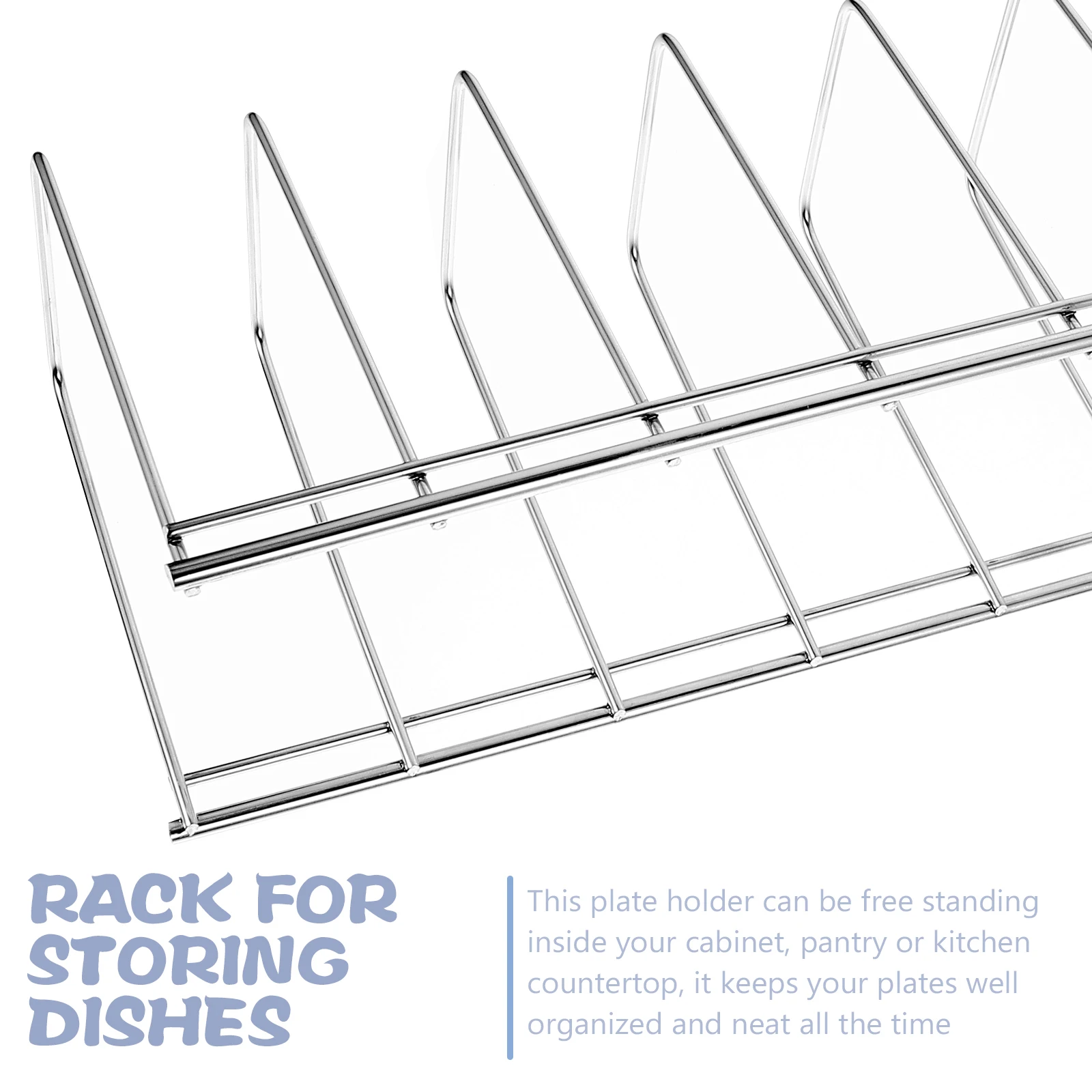 

Stainless Steel Dish Rack Plate Pan Storage Drying Holder Organizer for Kitchen Tableware Drainer Household Rustproof