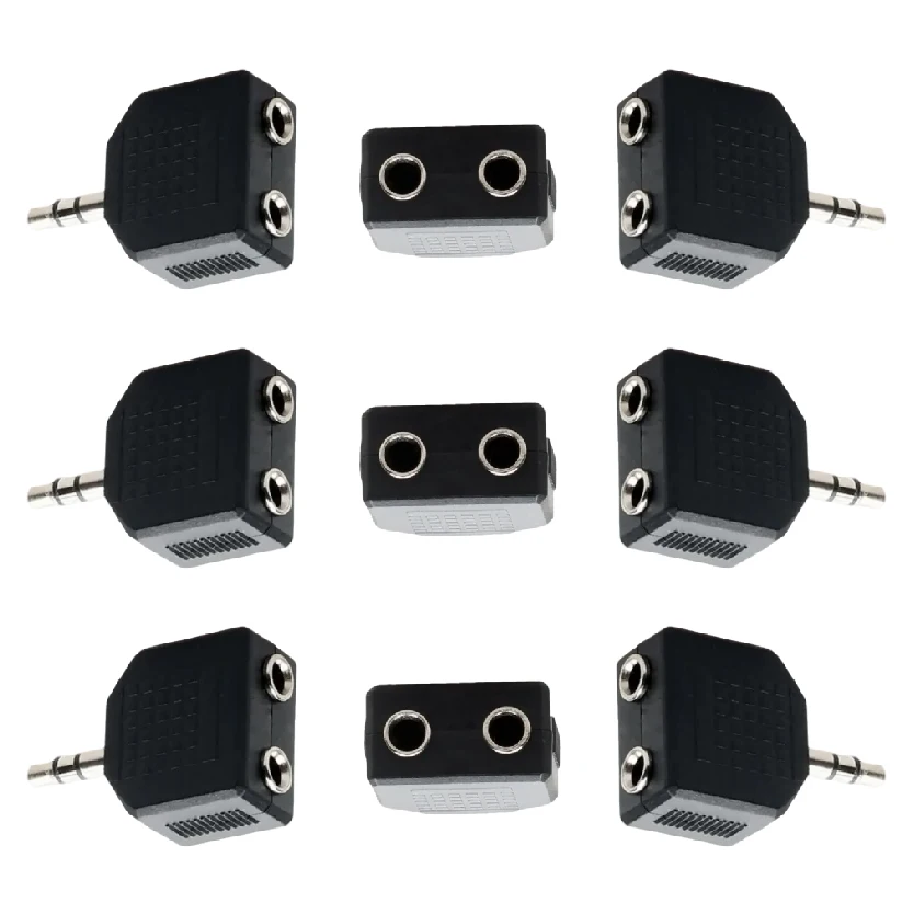 

Headphone Splitter Cable 3.5mm Male To Dual Female Y-Adapter for Sharing Music